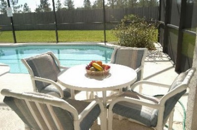 Patio looking out to pool